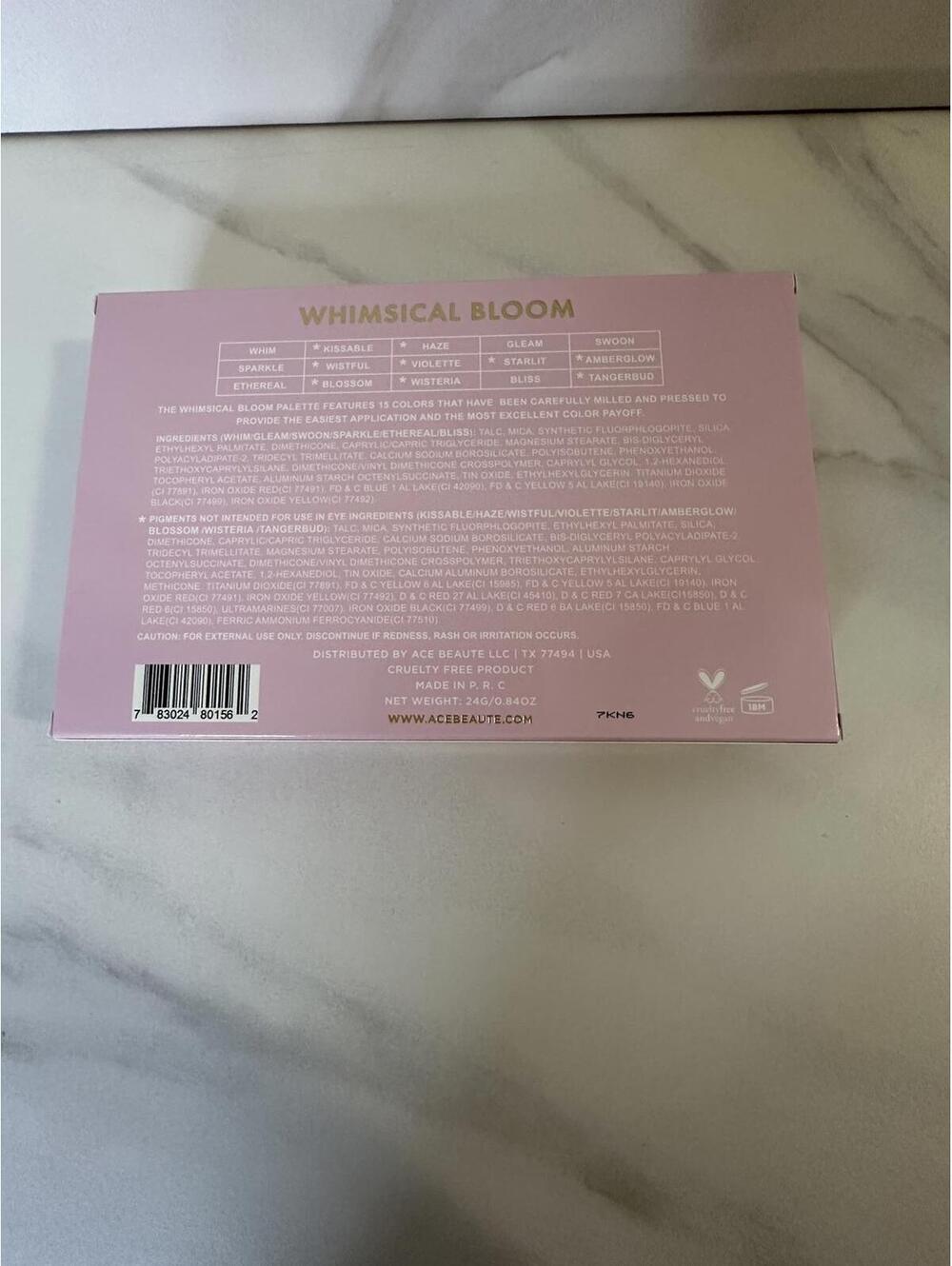2 for $20 Ace Beaute Whimsical Bloom eyeshadow palette 0.84 oz - Picture 3 of 6